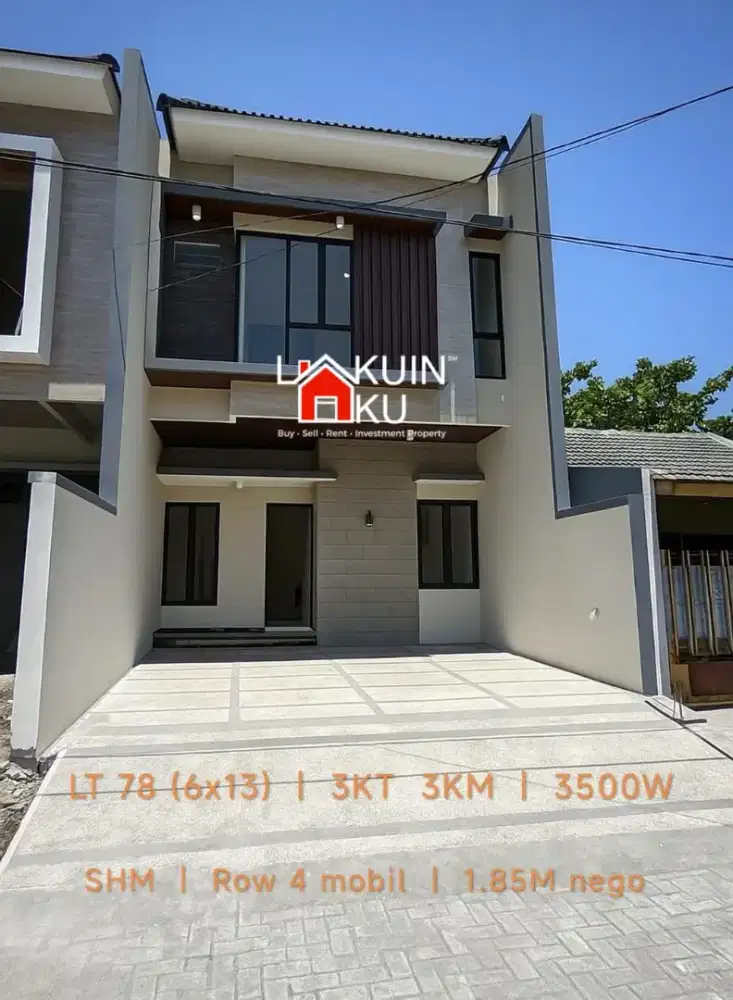Dijual Rumah Baru Modern Minimalis Mewah Klampis,Manyar,Jawa Timur