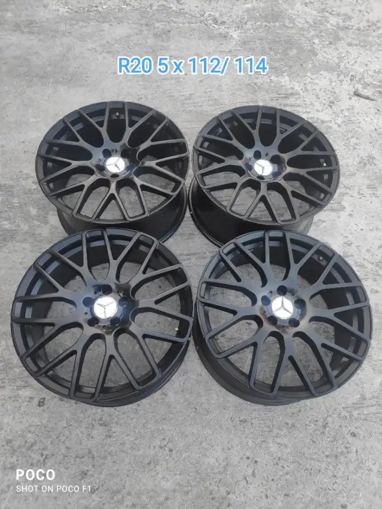 Rep BBS R20 pcd 5 x 112/ 114 lebar 8,5 + 9,5 offset 40