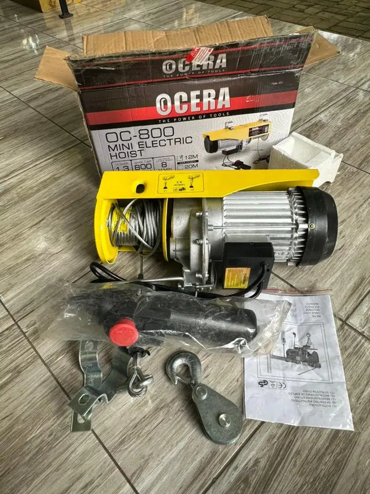 Hoist OCERA Dijual Rugi karna sudah buka kardus