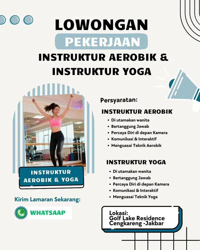 Dicari Hobi Olahraga / Guru Aerobik