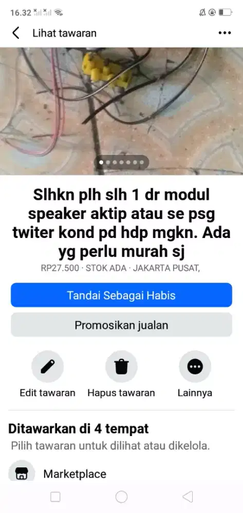 Slhkn plh slh 1 dr modul ex copotan speaker aktip atau sblhnya murah2