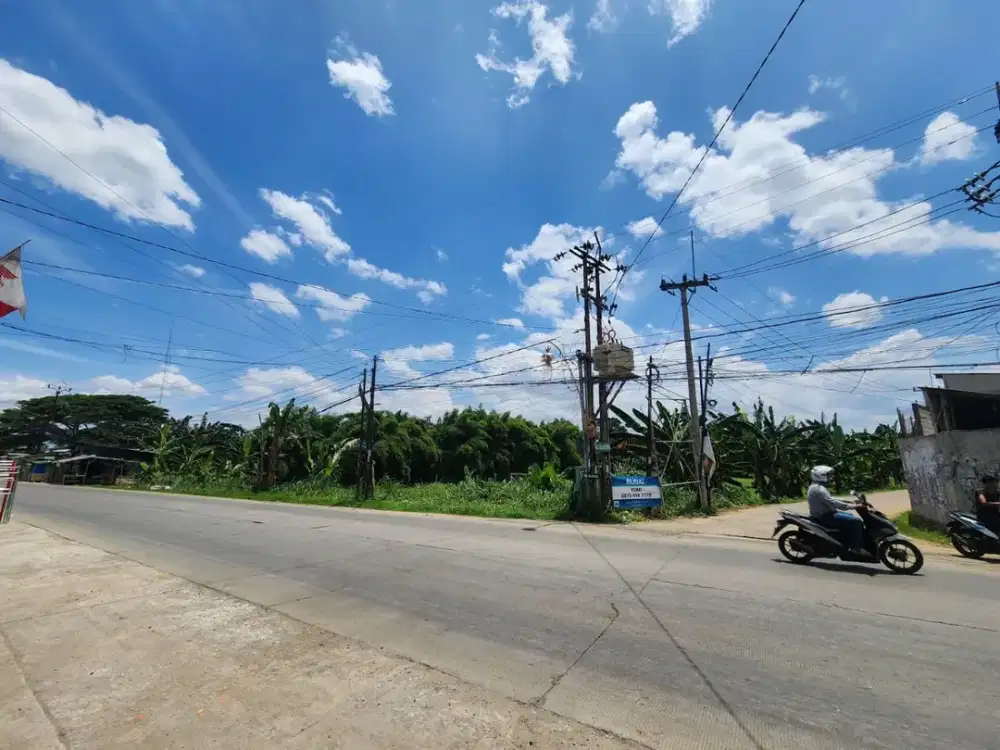 Tanah di Pinggir Jalan Raya Gunung Sindur, Jawa Barat