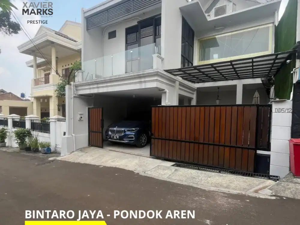 DIJUAL RUMAH CLUSTER (Siap Huni / Semi Furnished) DI BINTARO JAYA PONDOK AREN TANGERANG SELATAN