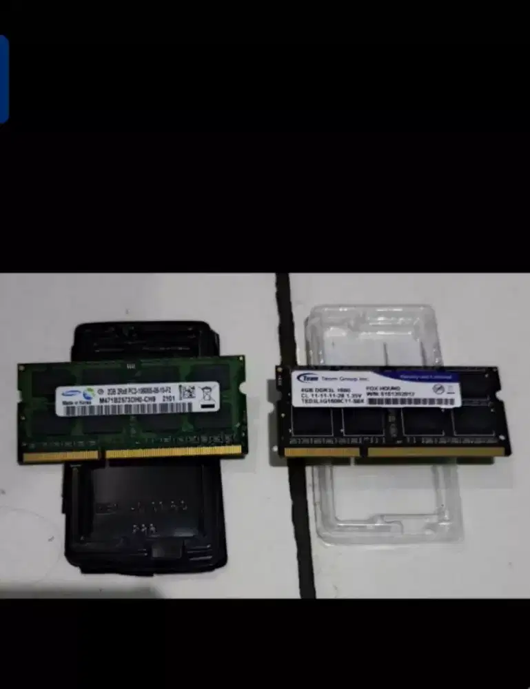 Dijual ram laptop ddr3 4gb dan 2gb