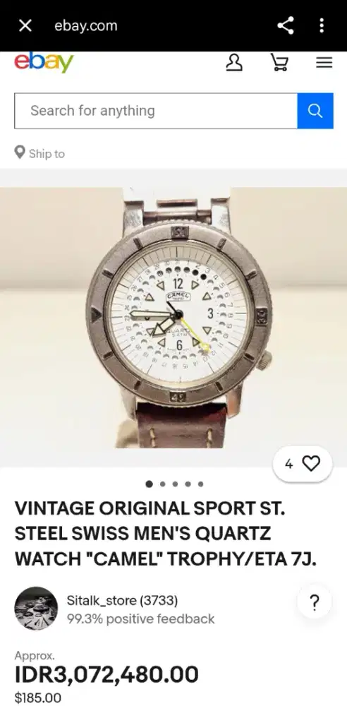 CAMEL Trophy Adventure Watch swiss Made ALL originaL