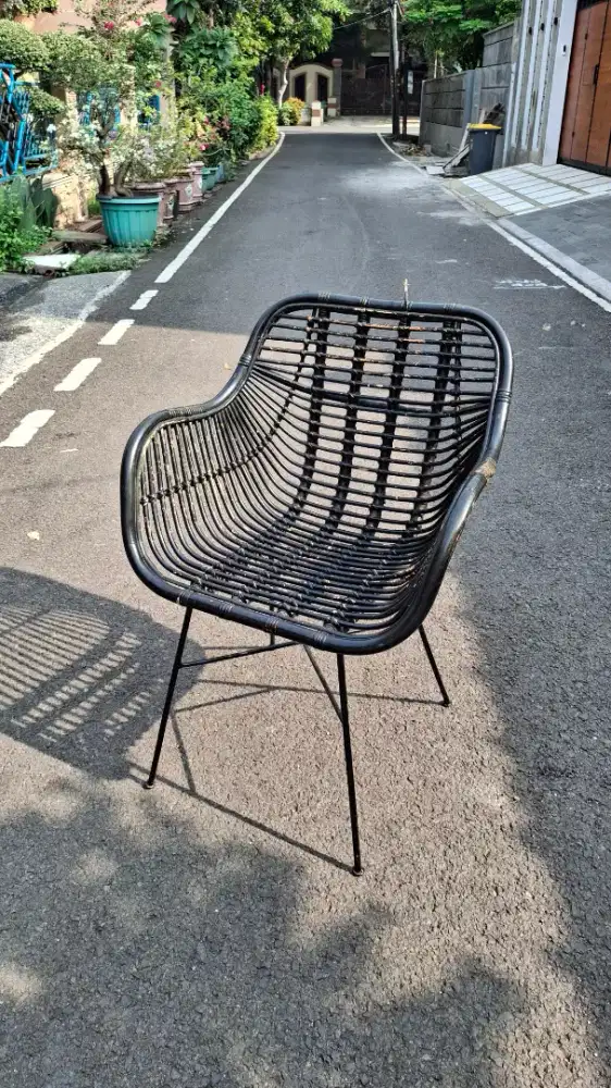 Kursi rotan bekas bagus mulus 10 unit
