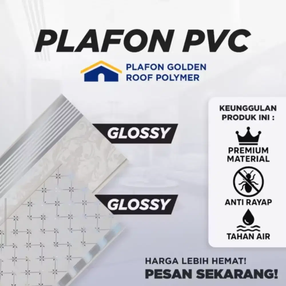 Plafon PVC isi 10 pcs