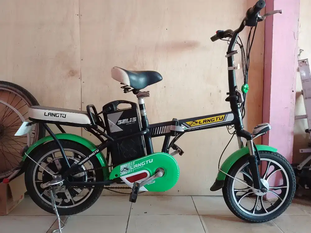 Sepeda Listrik Langtu 36 volt Siap Pakai Gass Pool