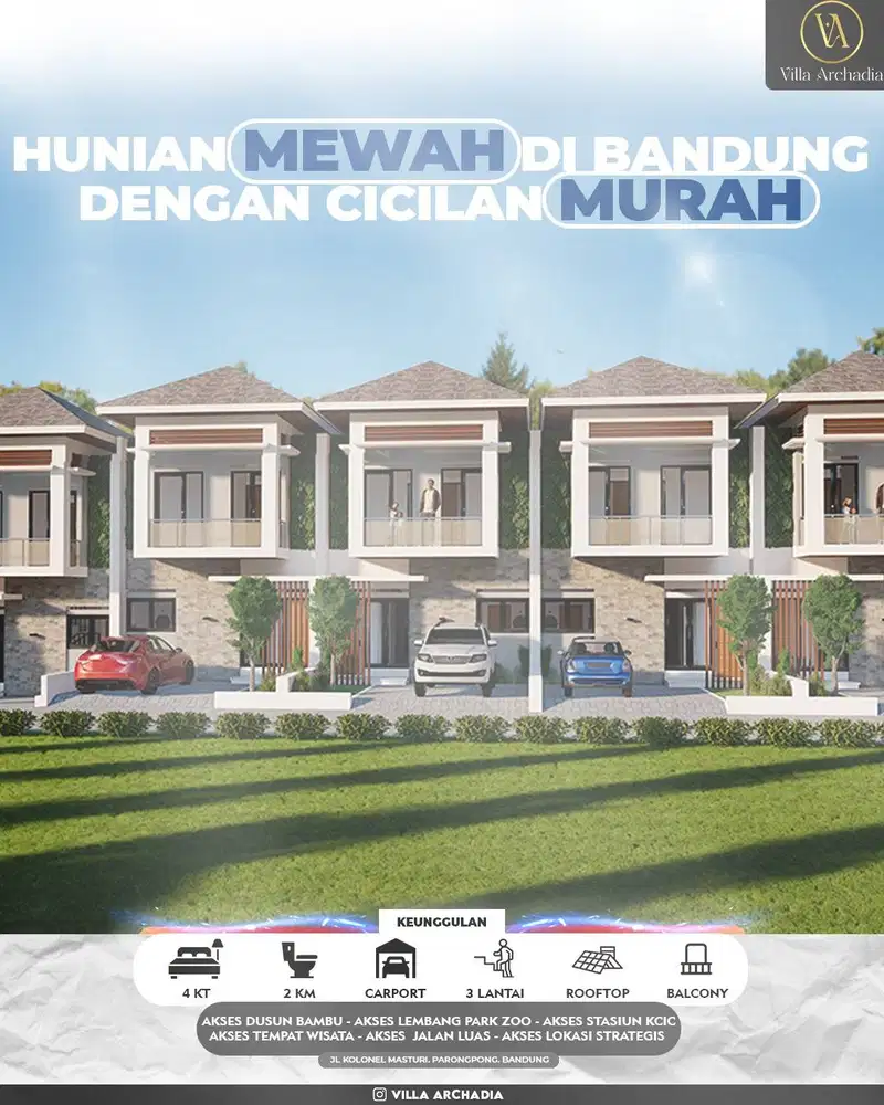 Hunian 400 jt View Pegunungan Cantik di Bandung dekat KOTA