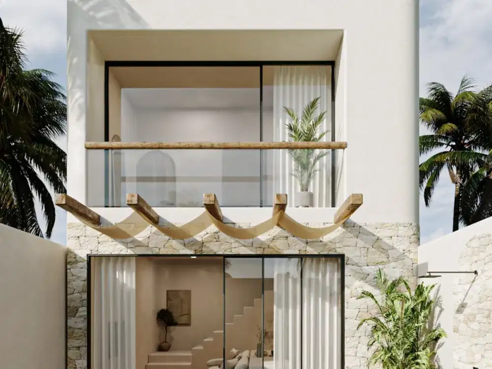 Leasehold - Stylish Off-Plan 1-Bedroom Villa in Umalas, Bali - Fully Furnished with Pool