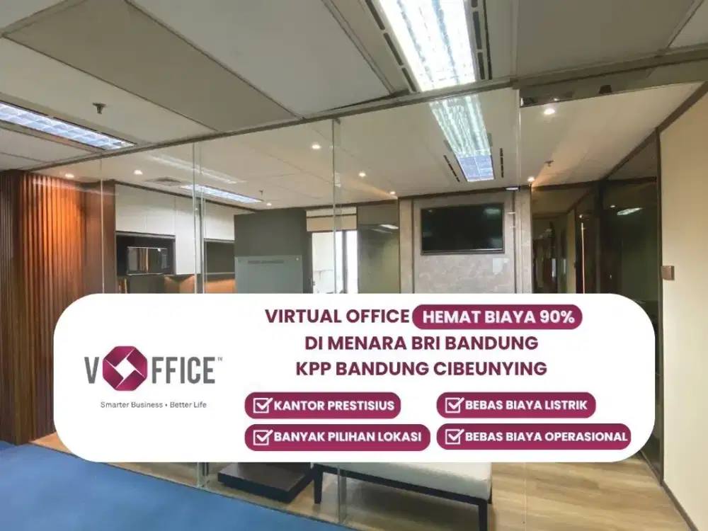 vOffice Virtual Office di Menara BRI Kawasan Asia Afrika, Bandung