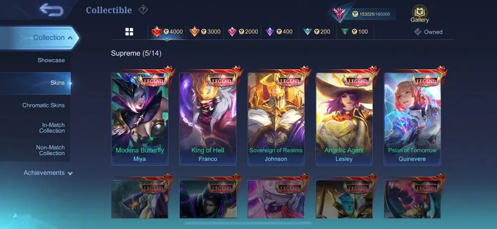 akun ml sultan old server