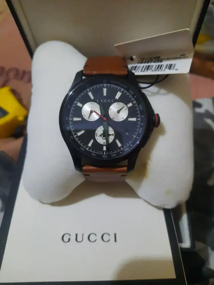 Jam tangan gucci ya12671 chronograph original