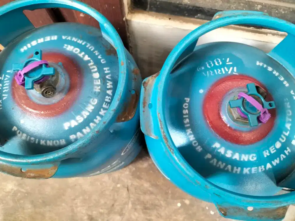 Tabung Blue Gas 5,5 kg dan Isinya Segel, Baru.
