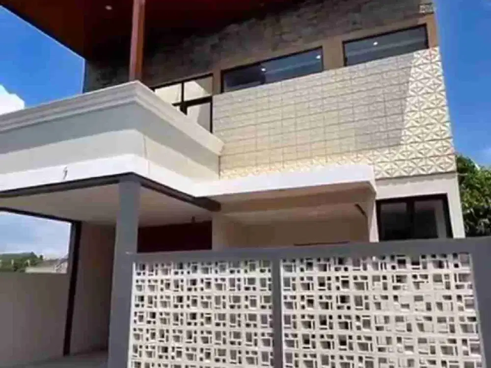 rumah mewah 2lantai cluster tahap finishing solo baru