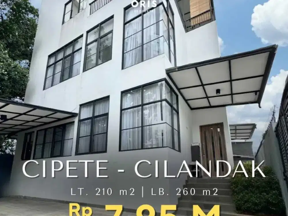Rumah Cantik Siap Semi Furnished di Cipete Cilandak Jakarta Selatan
