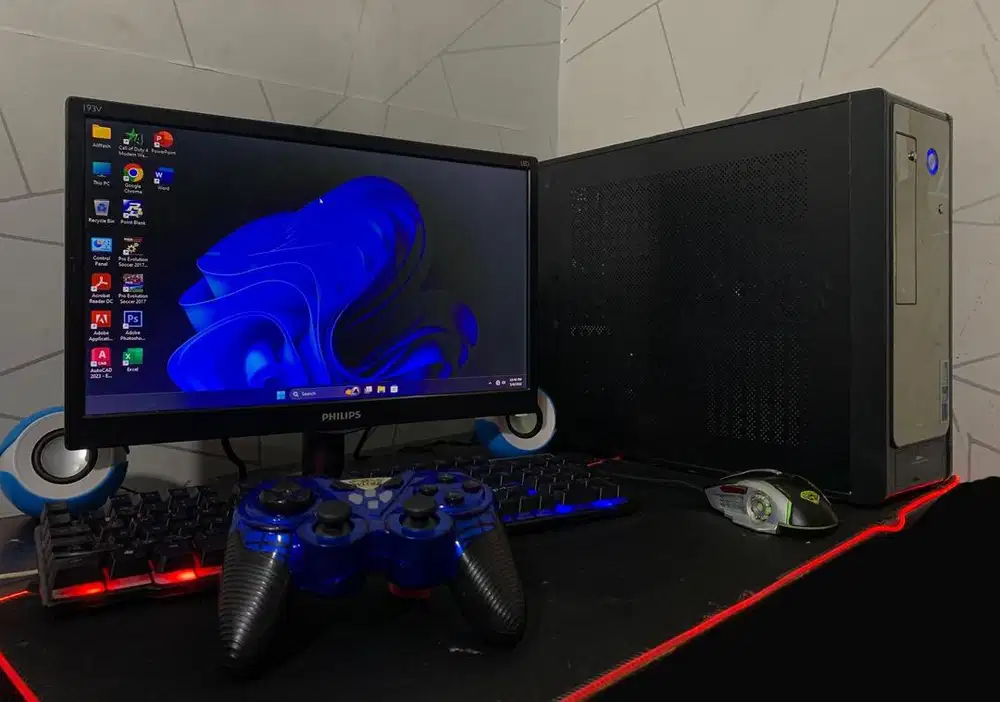 komputer pc gaming dan editing fullset