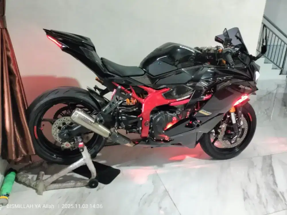 Kawasaki Zx25R servis rutin busi baru ganti 4 ny per 1. 350