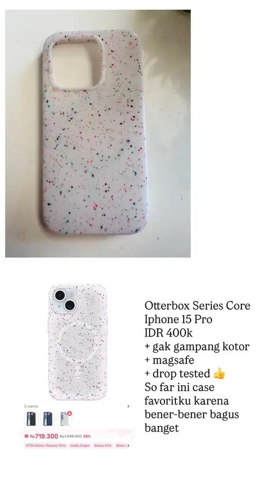 Preloved Otterbox Series Core Iphone 15 Pro 100% ORI