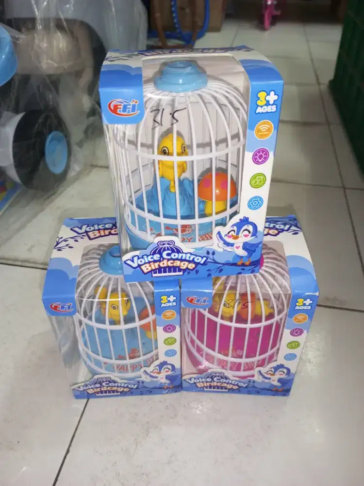 Mainan Anak Sangkar Burung Baterai