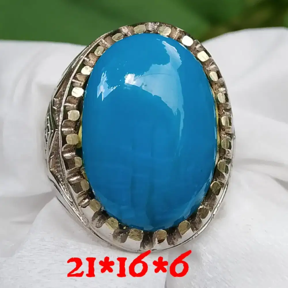 Natural bacan Doko dim 21*16*6 ring alfaka size 8.5 net harga no php