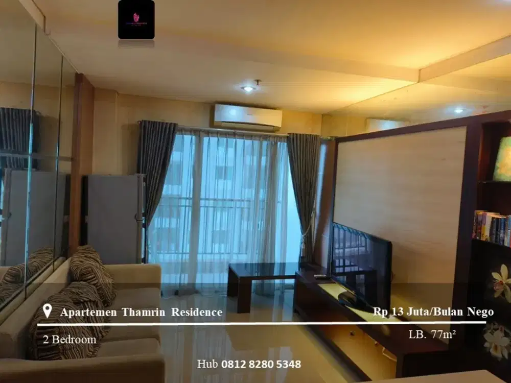 Disewakan Apartement Thamrin Residence High Floor 2BR Full Furnished
