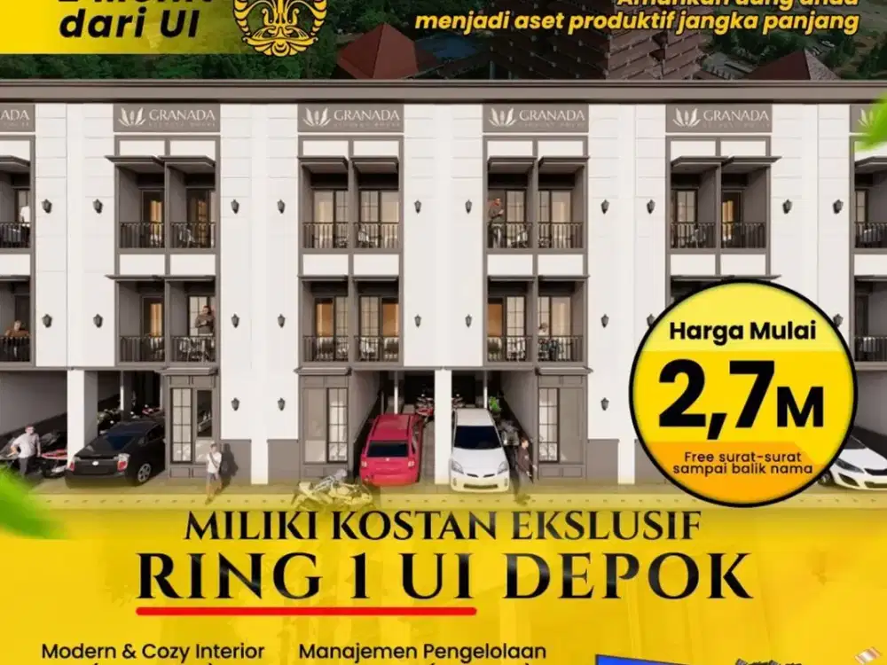 Dijual Kos Kosan Murah 11 Kamar Dekat Kampus Universitas Indonesia UI Depok