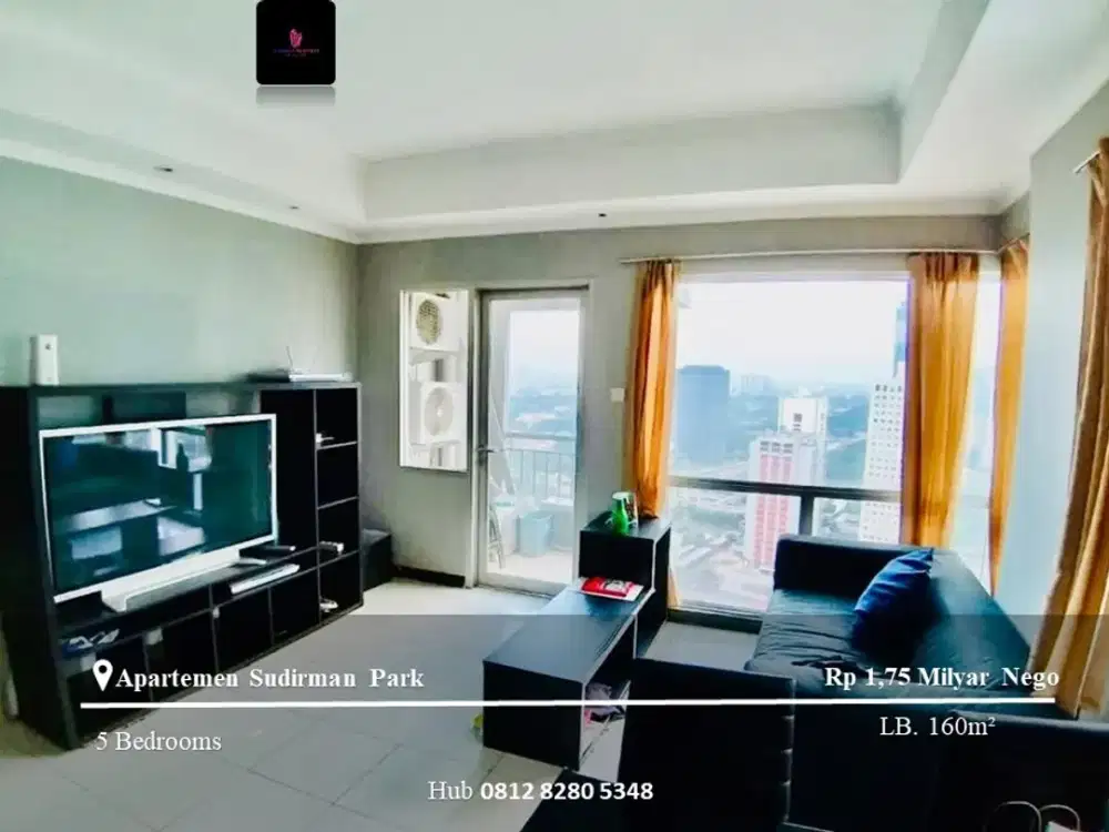 Dijual Apartemen Sudirman Park 5 Bedrooms Full Furnished Kamar Master