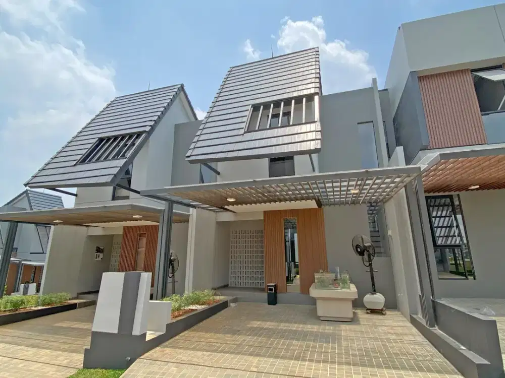 Rumah Tropis Modern Minimalis Selangkah ke BSD City Ciater Raya Serpong Tangerang Selatan Free DP Cicilan mulai 4 Jutaan