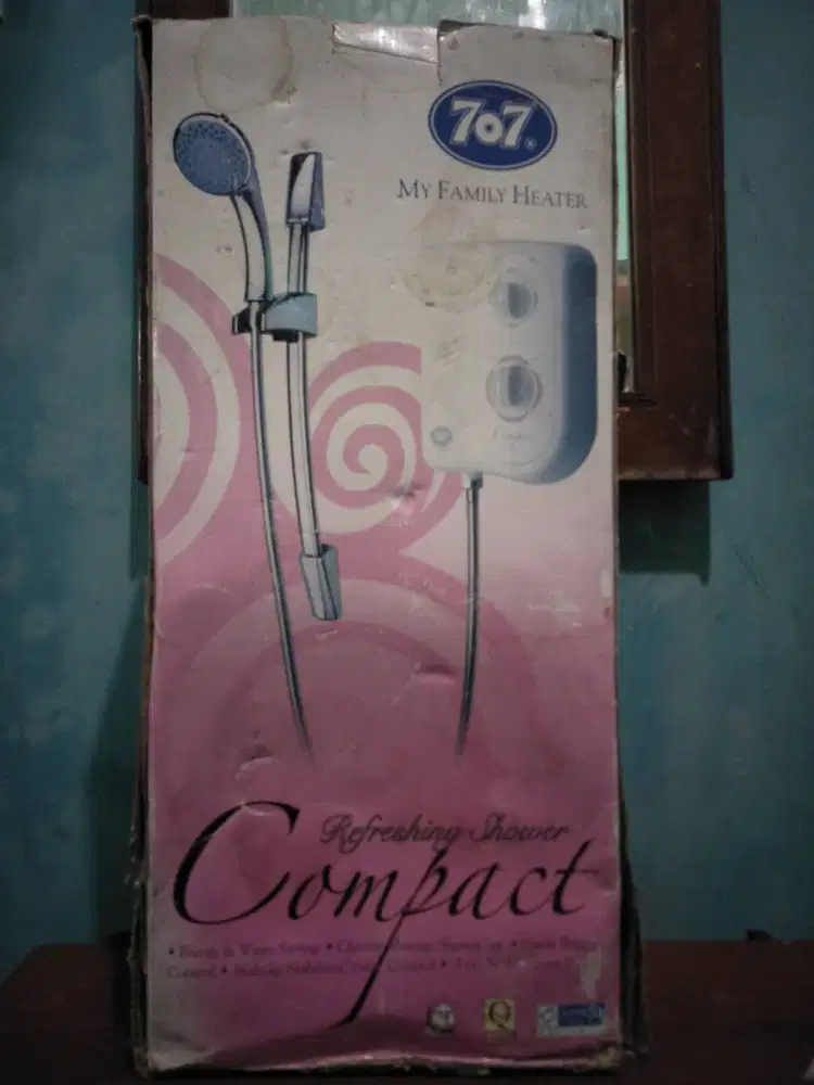 Pemanas air mandi (panas & dingin).