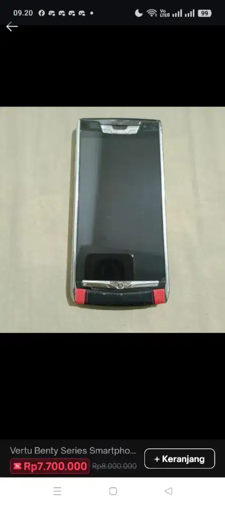 HP Vertu Bently series smartphone