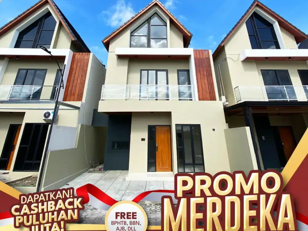 Promo Merdeka! Rumah 2 Lantai Scandinavian + Cashback 80 Juta