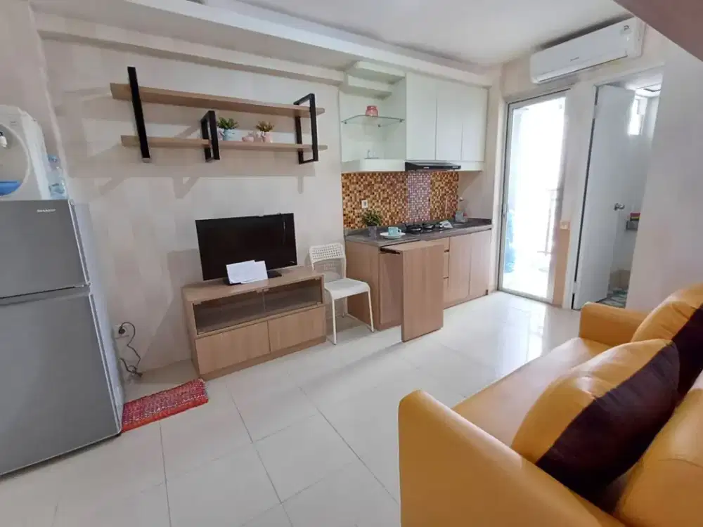 Sewa 2BR Furnished Diatas Mall Bassura City - Tower Alamanda - Minimal Sewa 3 Bulanan - Free IPL