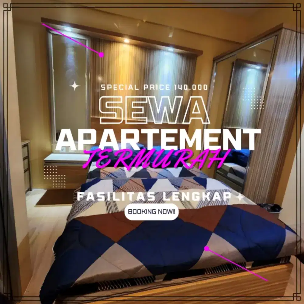 Sewa Apartemen Jakarta Pusat GREEN PRAMUKA Harian Transit Termurah