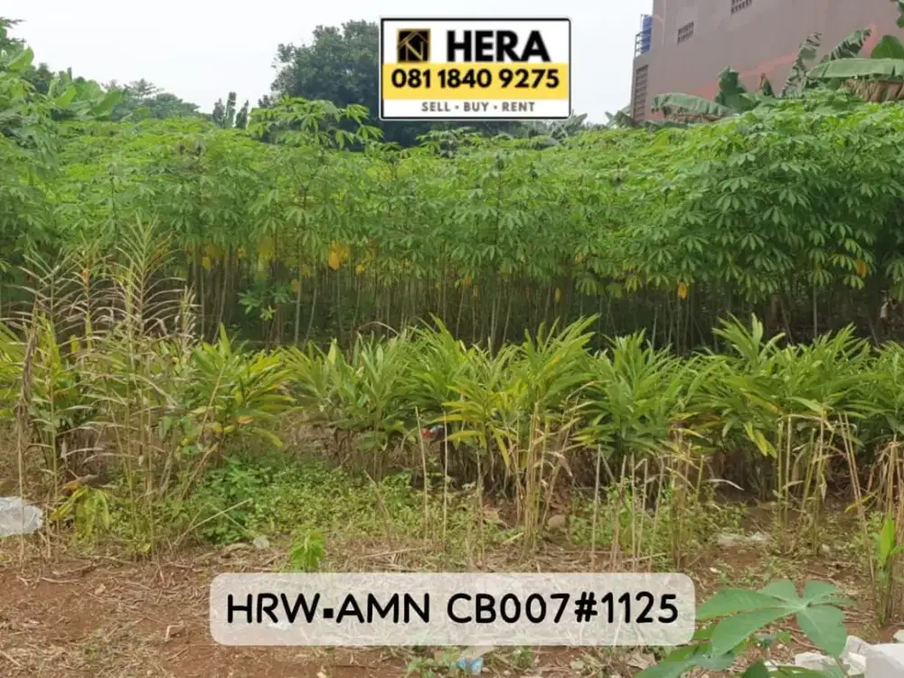 DIJUAL KAVLING TANAH 916 m² DI LEUWINANGGUNG, TAPOS, DEPOK CIBUBUR HARGA TERBAIK