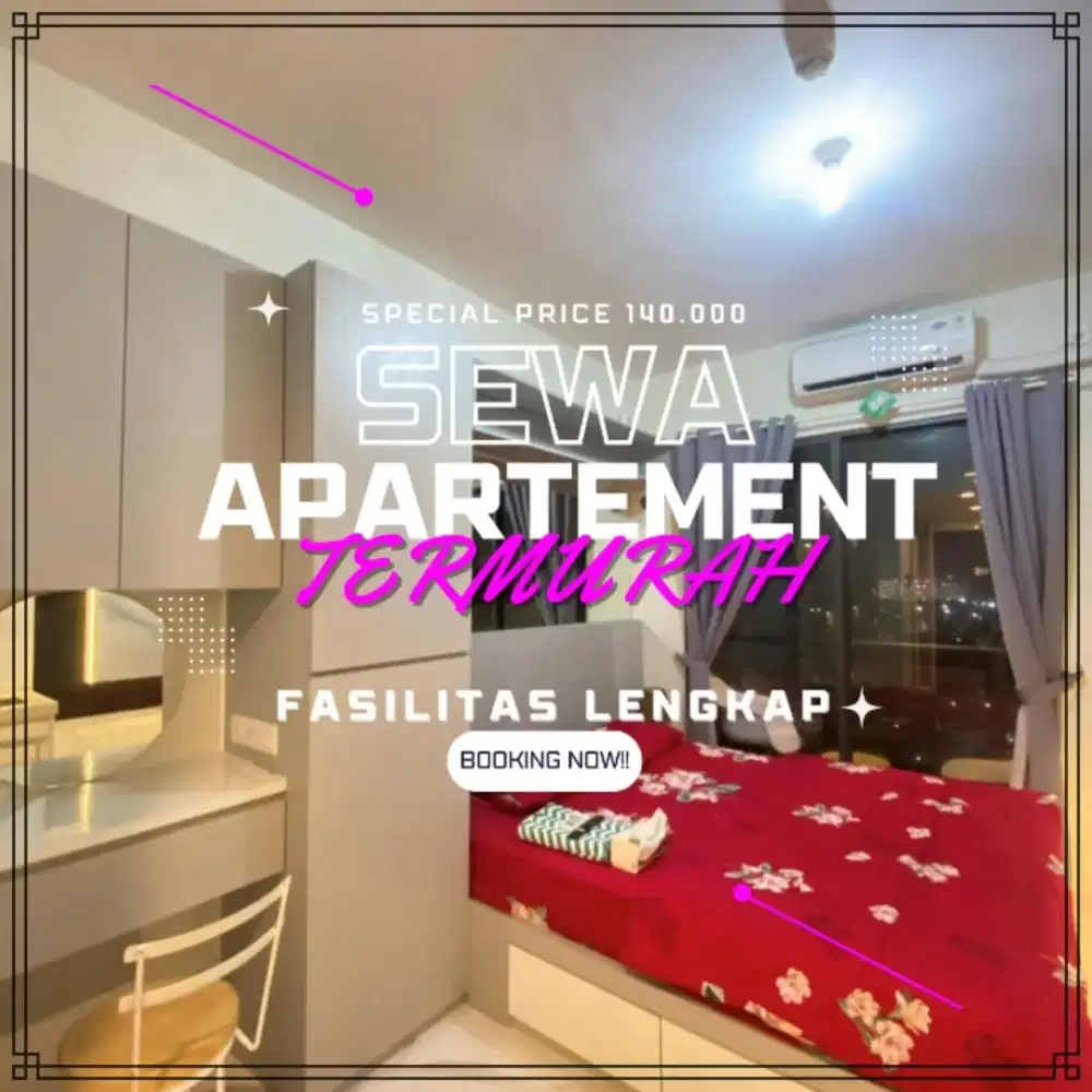 Sewa Apartemen Jakarta SENTRA TIMUR Harian/Transit Termurah