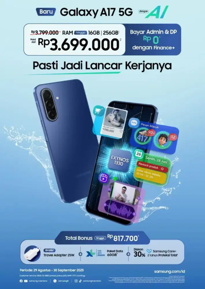 Samsung A17 5G kredit cicilan 0% dg home credit