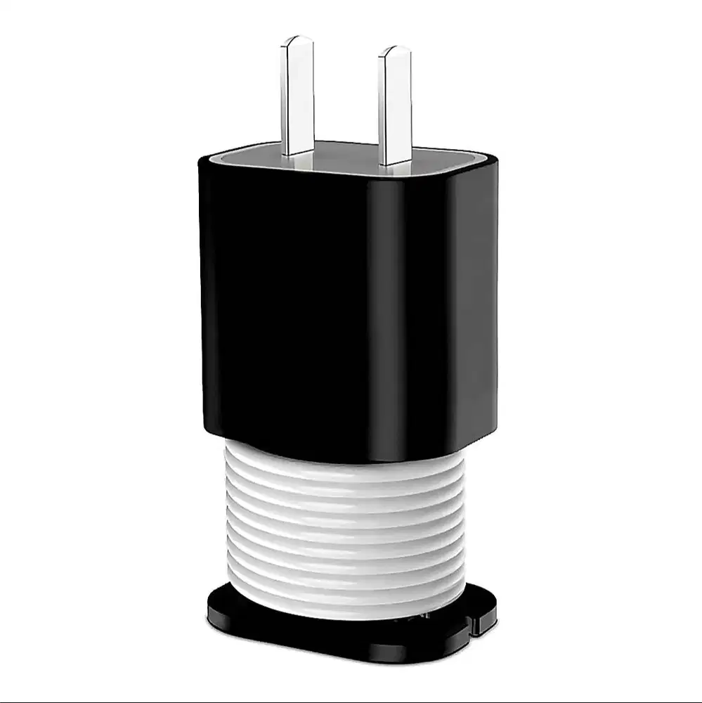 250923I 2 in 1 Cover Adaptor Charger Silicone Protector Black Pelindun