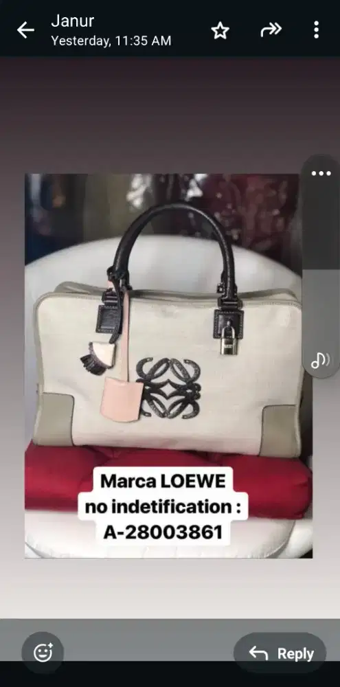 Jual murah tas branded LOEWE kondisi sangat baik