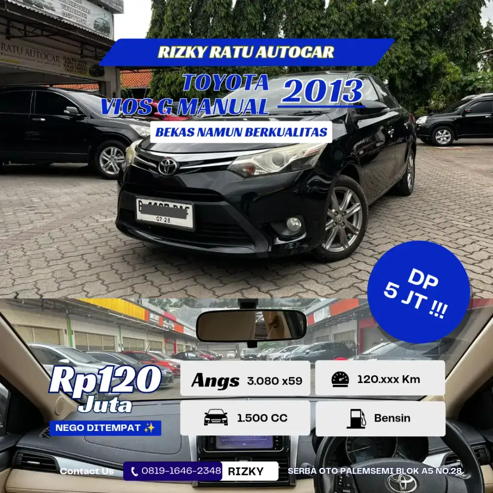 DP 5 JT!!! All New Toyota Vios G Manual 1.5