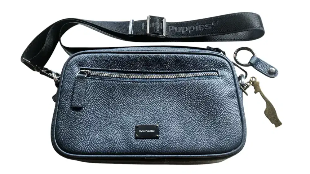 Hush Puppies Tas Pria Fugol Clutch/Messenger Warna Navy