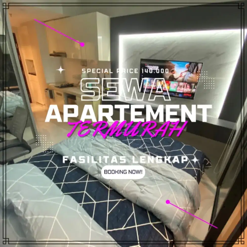 Sewa Apartemen Depok TRANSPARK CIBUBUR TSM Harian/Transit Termurah