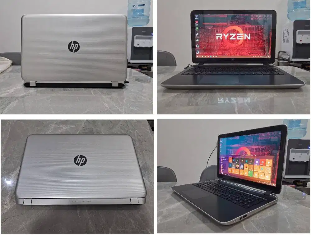 Laptop HP 15 AMD A10 QUAD Core TouchScreen Gaming Desain W10 ORI Mulus