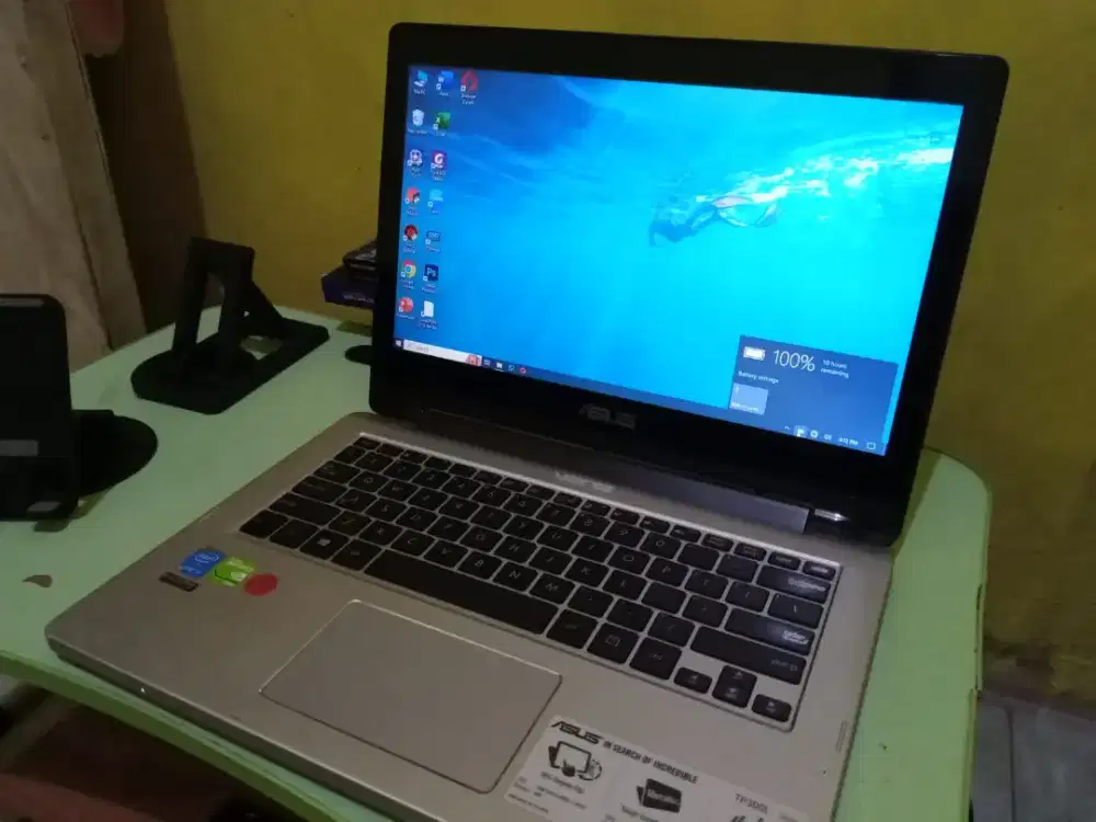 ASUZ T300L (Laptop Second) Touchscreen /Flip bisa diputar 360derajat