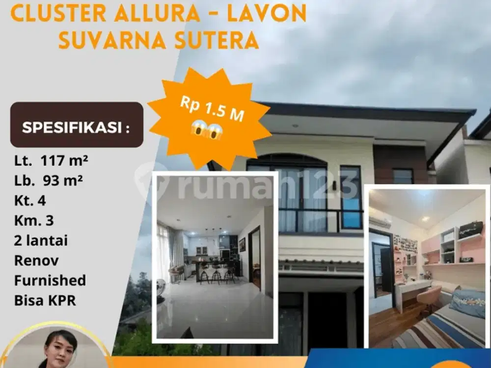 Cluster Allura Hoek Type B Furnished Lavon Suvarna Sutera Tangerang