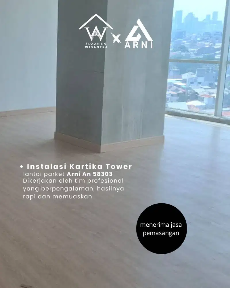 LANTAI PARKIT ARNI MOTIF KAYU TEBAL 8mm