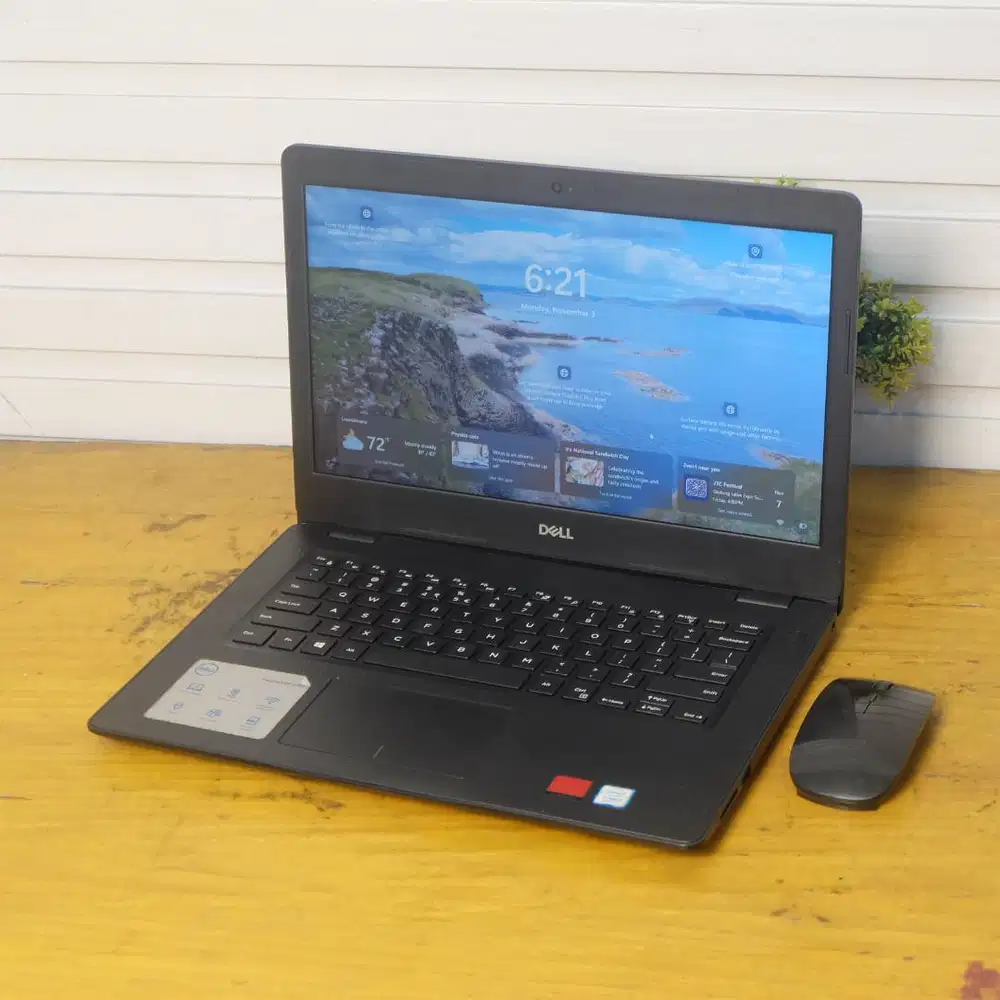 DUAL GRAFIS Laptop DELL Inspiron 3480 Core i5 gen 8 ram 8 sudah ssd