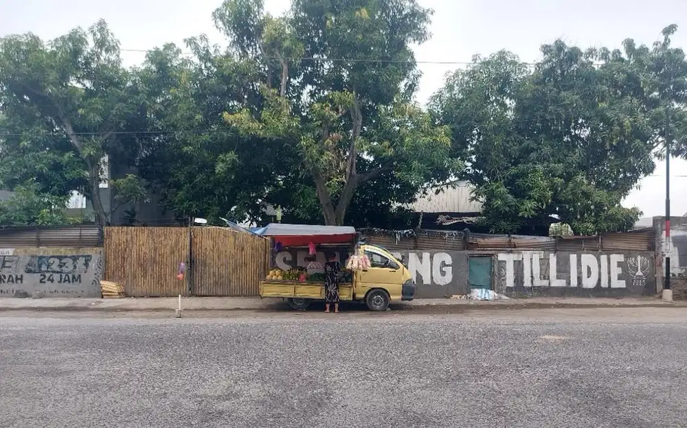 Dijual Tanah Bonus Gudang Lama di pinggir jl Sarwo Edi Wibowo irf