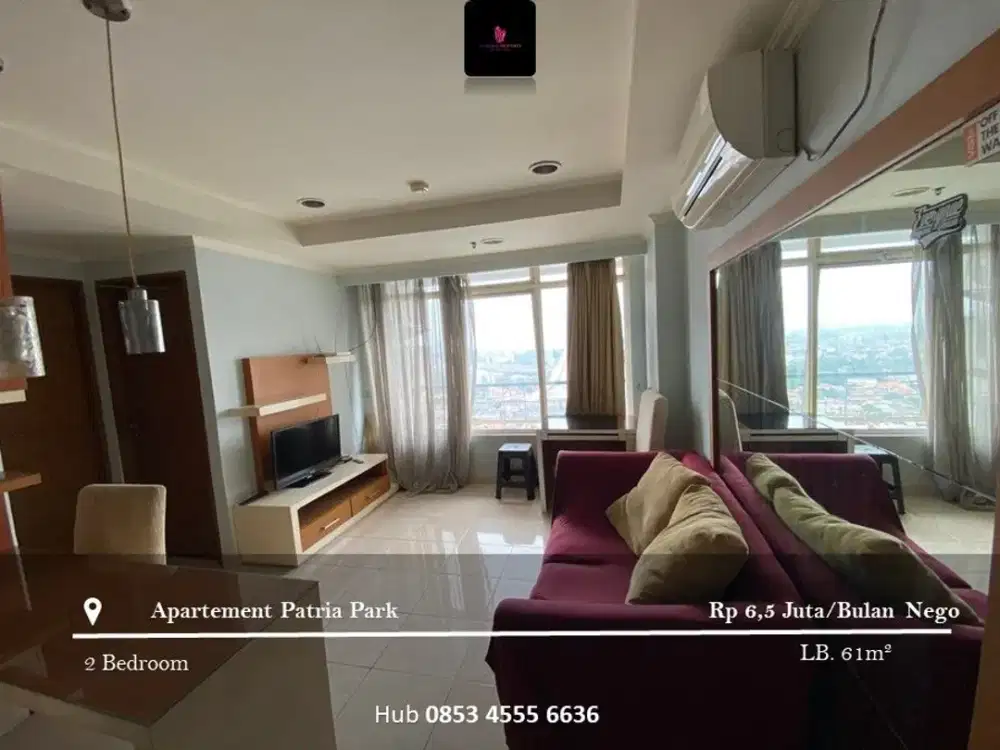 Disewakan Apartement Patria Park 2BR Full Furnished