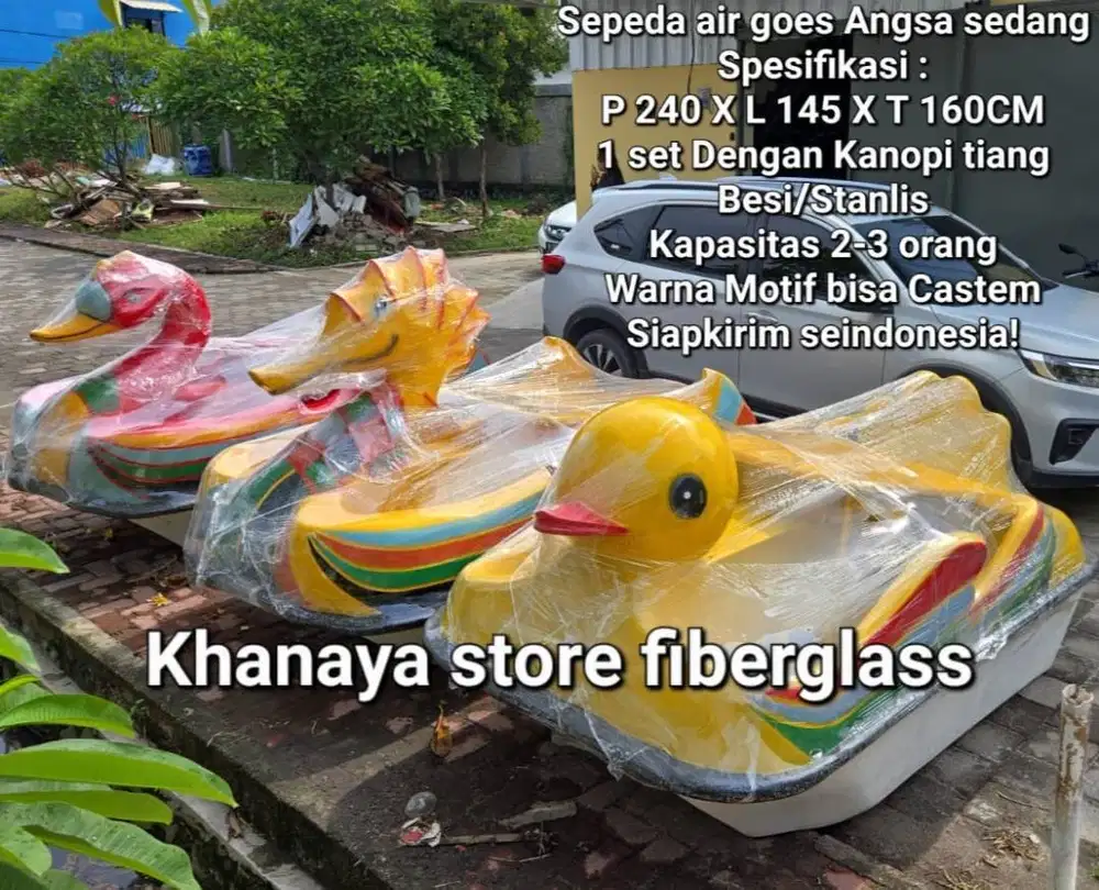 Ready sepeda air goes bebek itik kuda laut angsa sedang kpasitas 2-3or